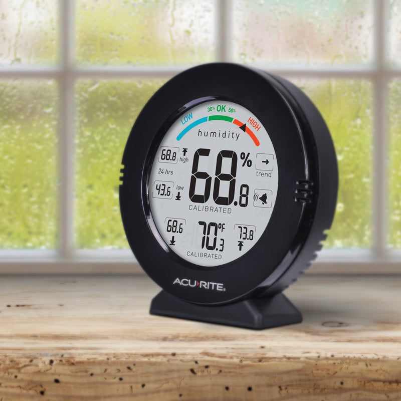 Humidity Alarm Unit Pro Accuracy Indoor Temperature and Humidity Monitor with Alarms – AcuRite