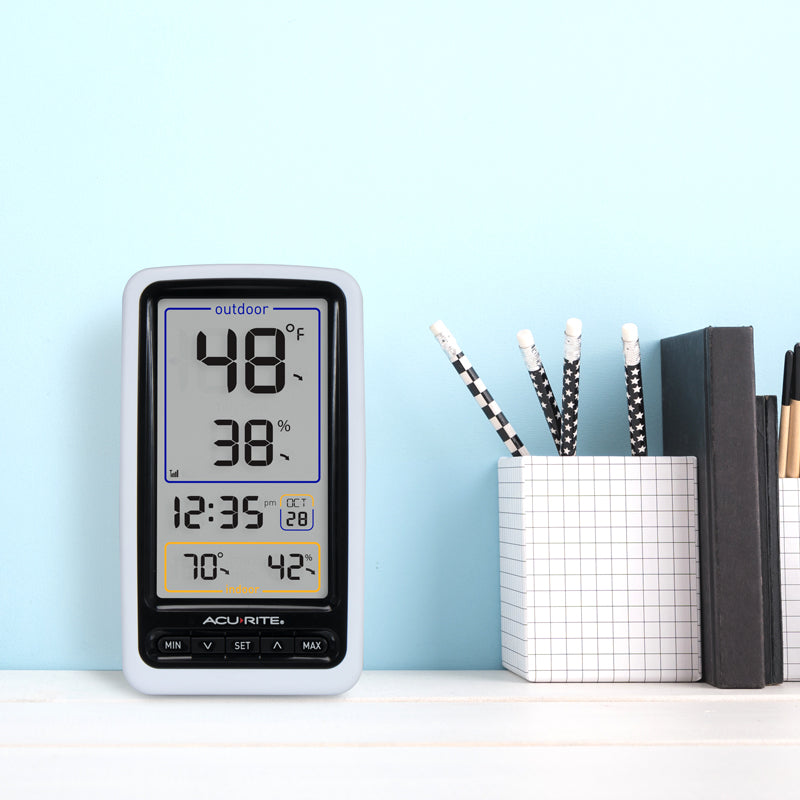 Digital Thermometer with Indoor/Outdoor Temperature and Humidity
