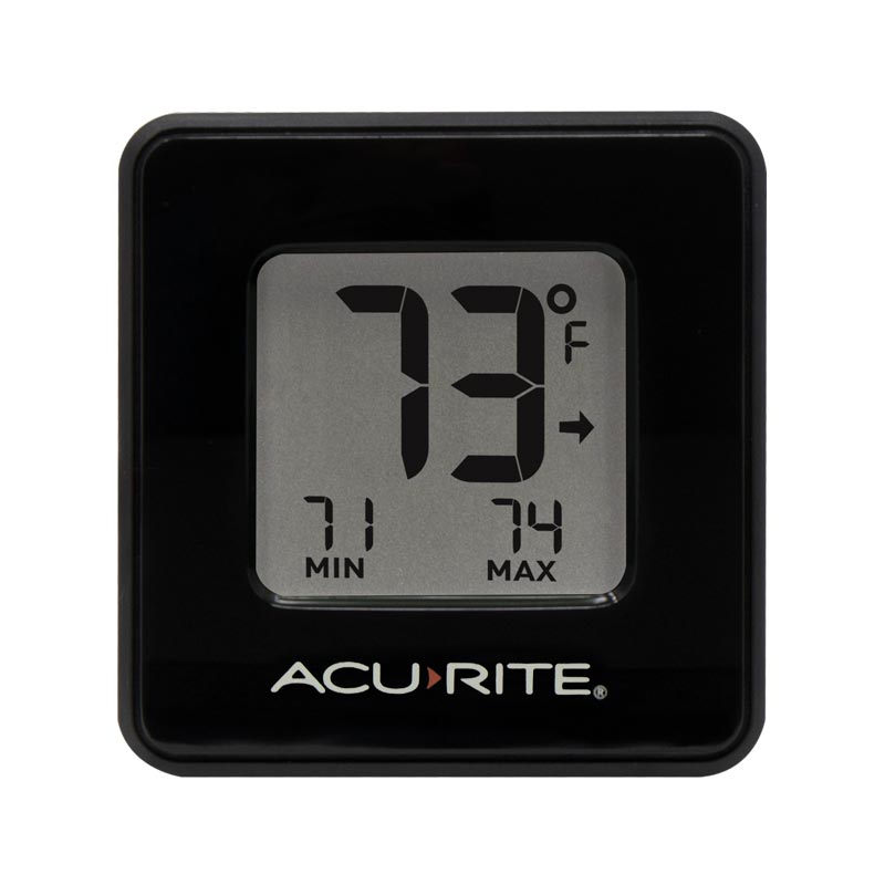 Compact Indoor Thermometer with High and Low Records (2 Color Options)