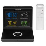 weather forecaster with wireless charger- straight on 