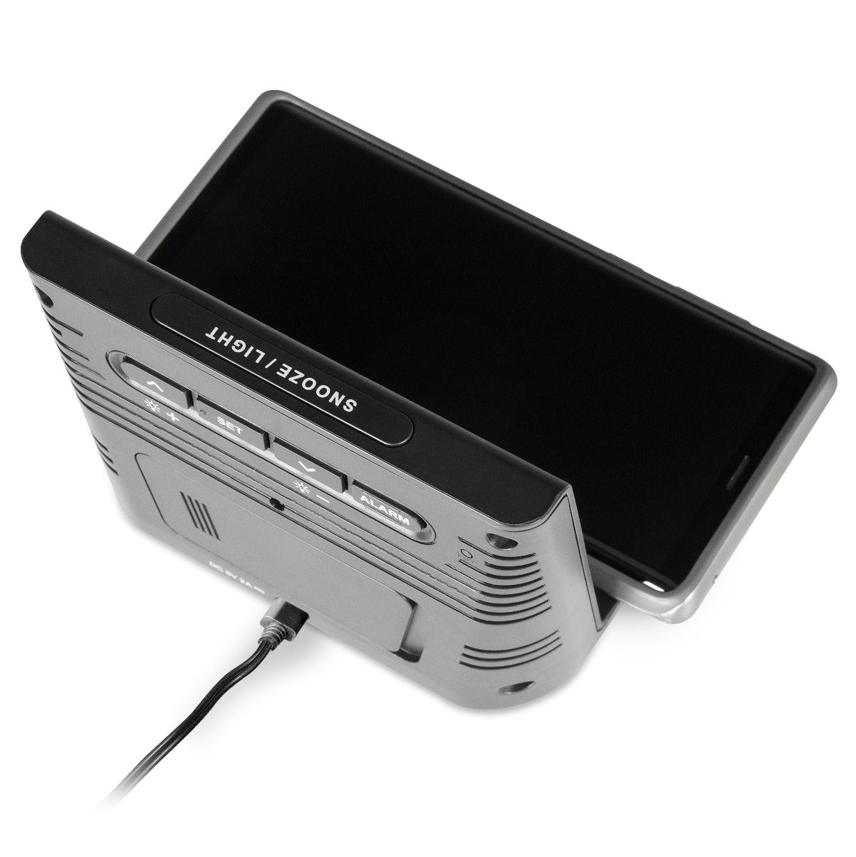 weather forecaster with wireless charger top view image