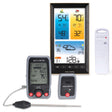 Digital Color Weather Station with Digital Meat Thermometer & Timer with Pager