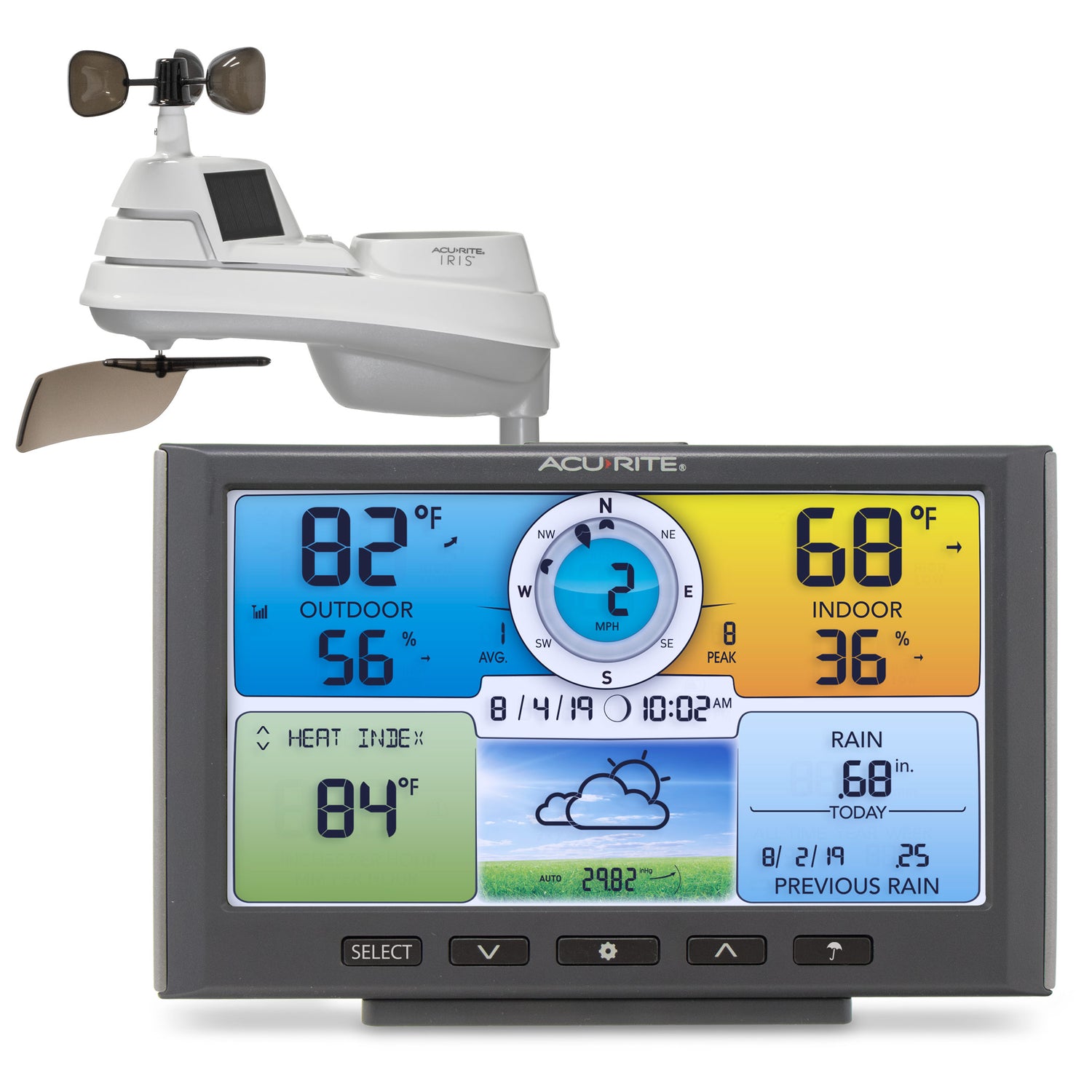summer infant monitor change to fahrenheit AcuRite Iris (5-in-1) Weather Station with Digital Color Display