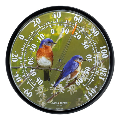 12.5-inch Bluebirds Thermometer - AcuRite Thermometers