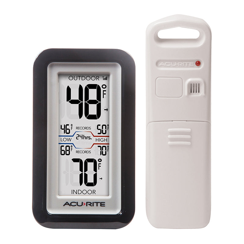 Digital Thermometer with Indoor/Outdoor Sensor (2 Color Options)