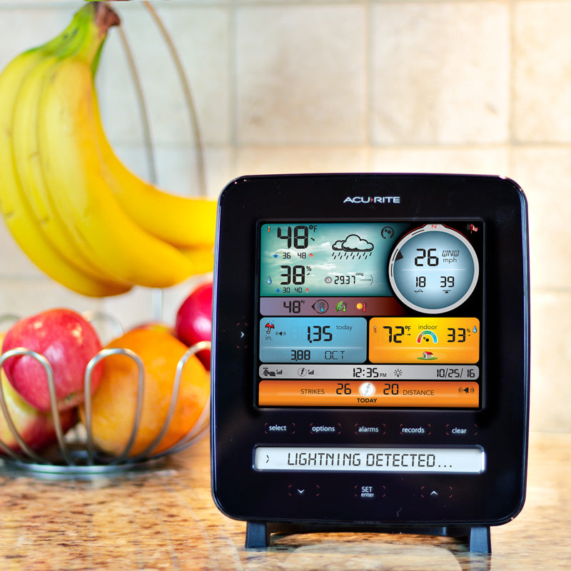 AcuRite Iris (5-in-1) Color Display with Lightning Detection Option