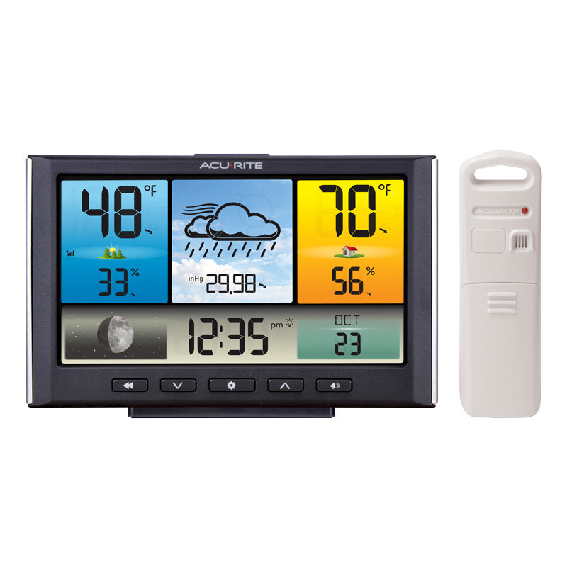 Digital Weather Station / Weather Clock with Color Display – AcuRite