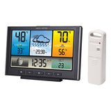 Angled view of the Digital Weather Station / Weather Clock with Color Display - AcuRite Weather Monitoring Devices