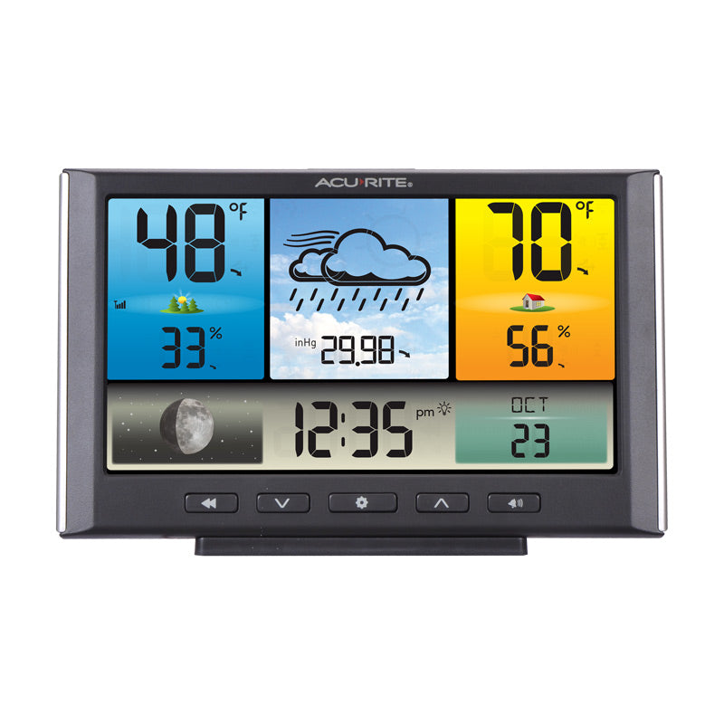 Digital Weather Station / Weather Clock with Color Display – AcuRite