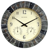 AcuRite slate clock with temperature and humidity