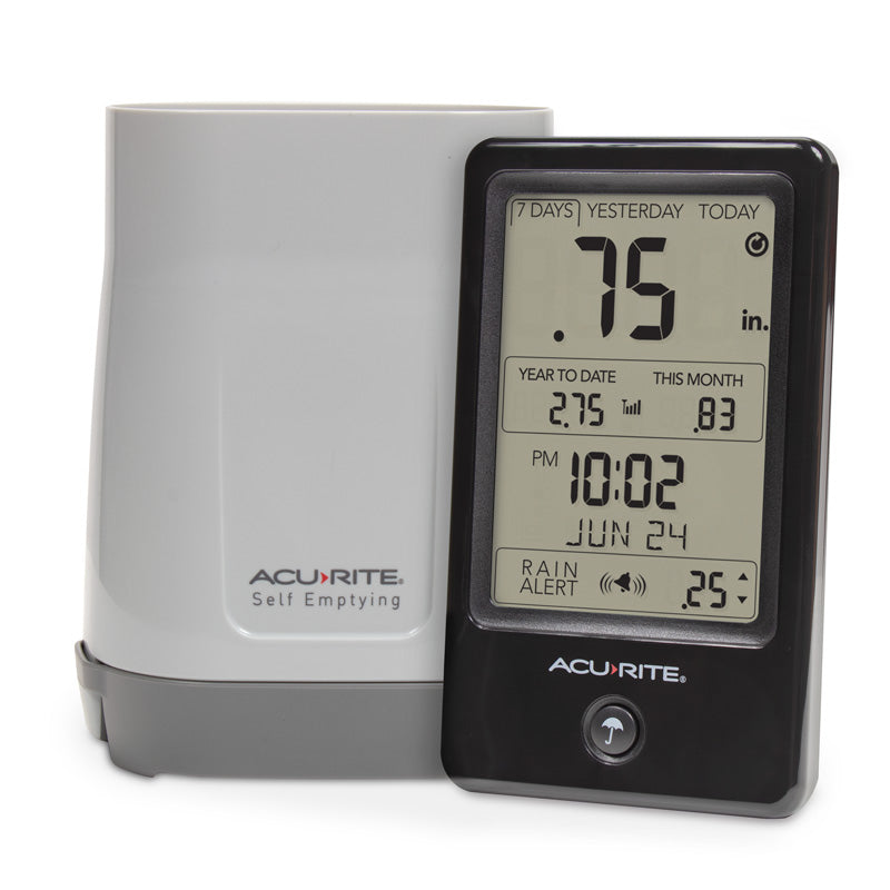 Digital Rain Gauge with Self Emptying Rain Collector – AcuRite
