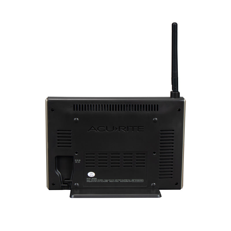 Back View of Display for High-Definition Pro+ 5-in-1 Weather Station with WiFi to Weather Underground – AcuRite Weather