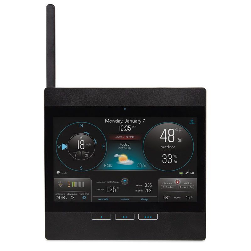 AcuRite Atlas Weather Station with Direct-to-Wi-Fi Display with Lightning Detection and Remote Battery Pack Weather Sensor