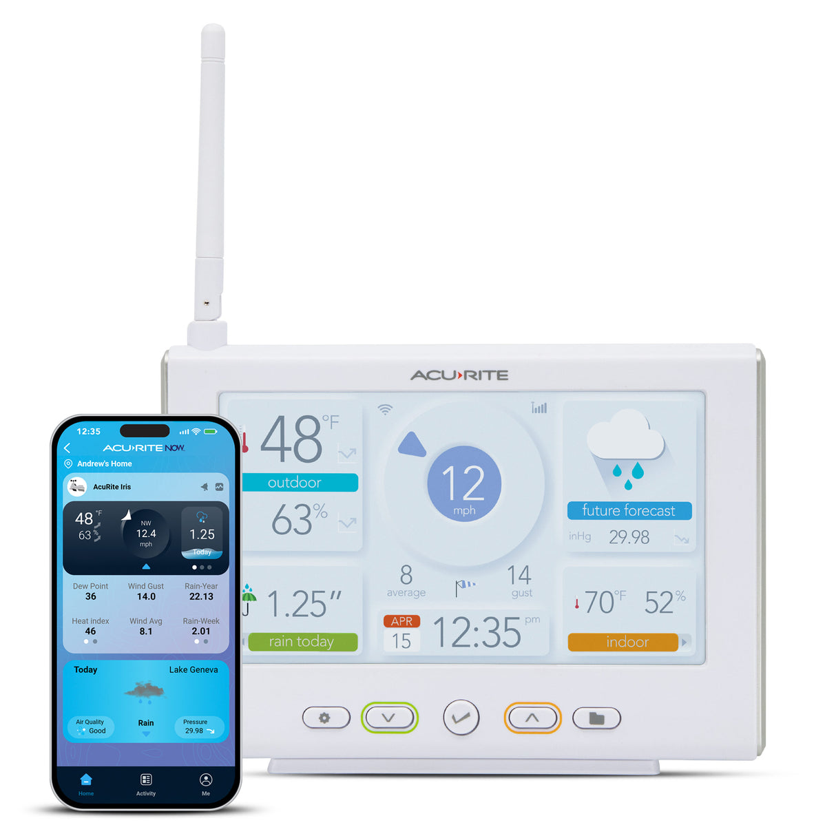 AcuRite Iris High-Definition Direct-to-Wi-Fi Display (with Lightning Detection Option)