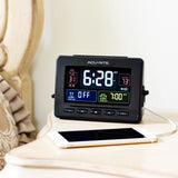 Atomic Clock with USB Charger & Dual Alarm