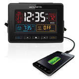 Atomic Clock with USB Charger & Dual Alarm