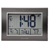 7-inch Atomic Alarm Clock with Date, Day of Week and Temperature