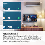 Smart Wi-Fi Indoor Digital Thermometer and Humidity Monitor with Universal IR Remote