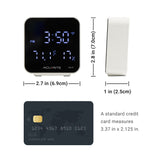 Smart Wi-Fi Indoor Digital Thermometer and Humidity Monitor with Universal IR Remote