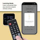 Smart Wi-Fi Indoor Digital Thermometer and Humidity Monitor with Universal IR Remote