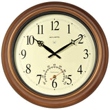 18-inch Atomic Metal Outdoor Clock with Thermometer