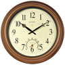 18-inch Atomic Metal Outdoor Clock with Thermometer