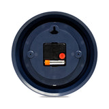 8.5-inch Matte Blue Outdoor Clock with Thermometer