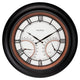 24” Illuminated LED Large Outdoor Decorative Clock with Thermometer and Hygrometer Combo