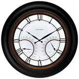 24” Illuminated LED Large Outdoor Decorative Clock with Thermometer and Hygrometer Combo - AcuRite Clocks - View 9