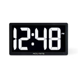 10-inch LED White Digital Clock with Auto-Dimming Brightness - AcuRite Clocks