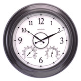 AcuRite 24-inch illuminated outdoor clock with temperature and humidity sensors