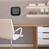 Indoor Atomic Digital Wall Clock with Thermometer