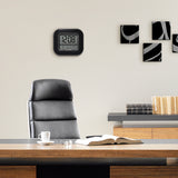 Indoor Atomic Digital Wall Clock with Thermometer