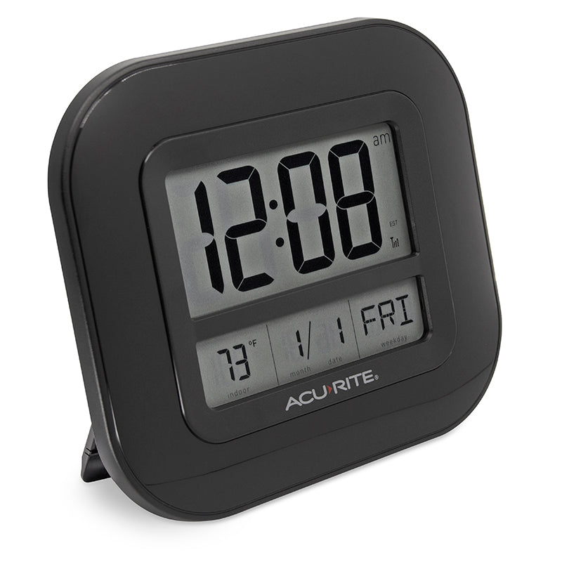 Indoor Atomic Digital Wall Clock with Thermometer