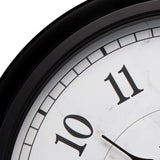 24-inch Large Outdoor Wall Clock with Thermometer and Hygrometer
