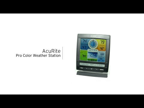AcuRite 01512 Pro Color Weather Station with Rain, Wind, Temperature, Humidity and Weather Ticker