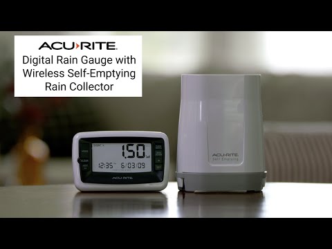 Wireless Digital Rain Gauge with Self-Emptying Collector with Rainfall History Product Features