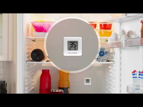 AcuRite 00307W Compact Indoor Thermometer with High and Low Records