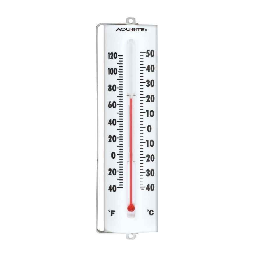 Metal Case Glass Tube Outdoor Temperature Gauge , Indoor Outdoor Temp Gauge  Quick Response