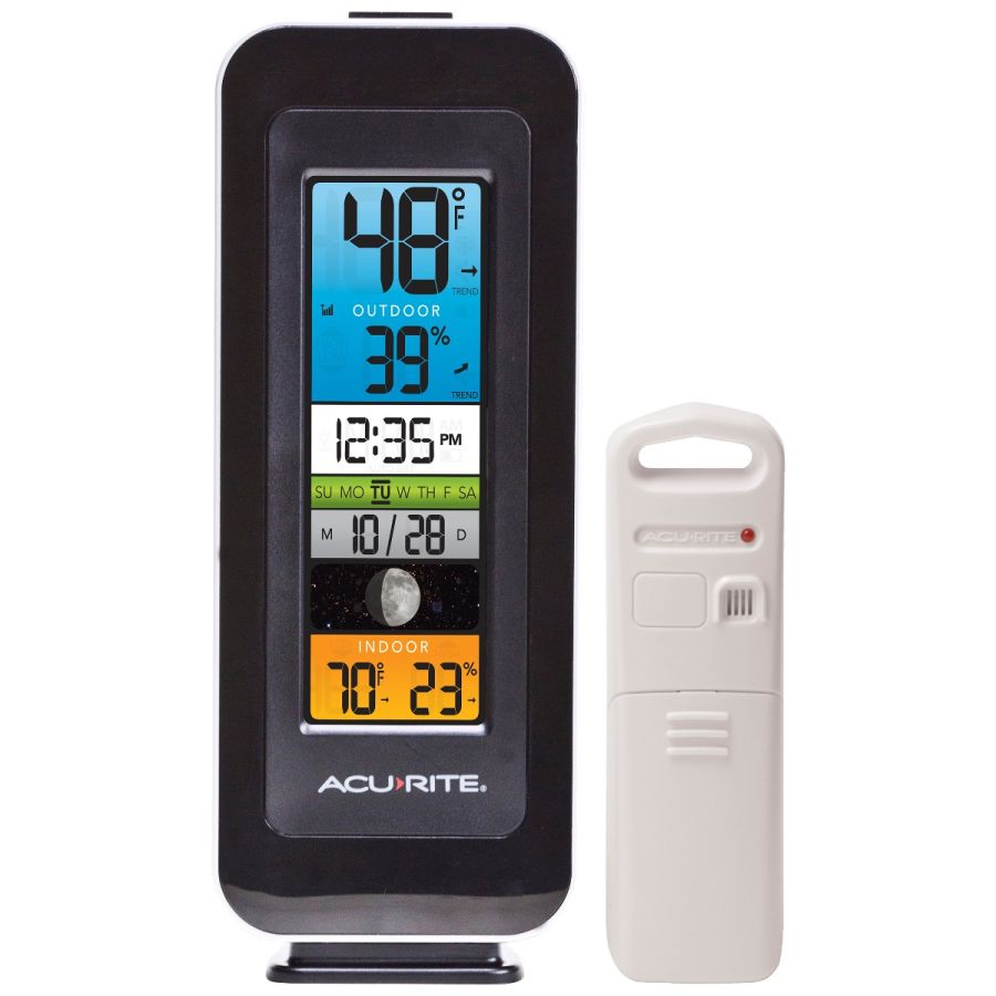 Acurite Acu-Rite Indoor/Outdoor Temperature & Humidity Tabletop or