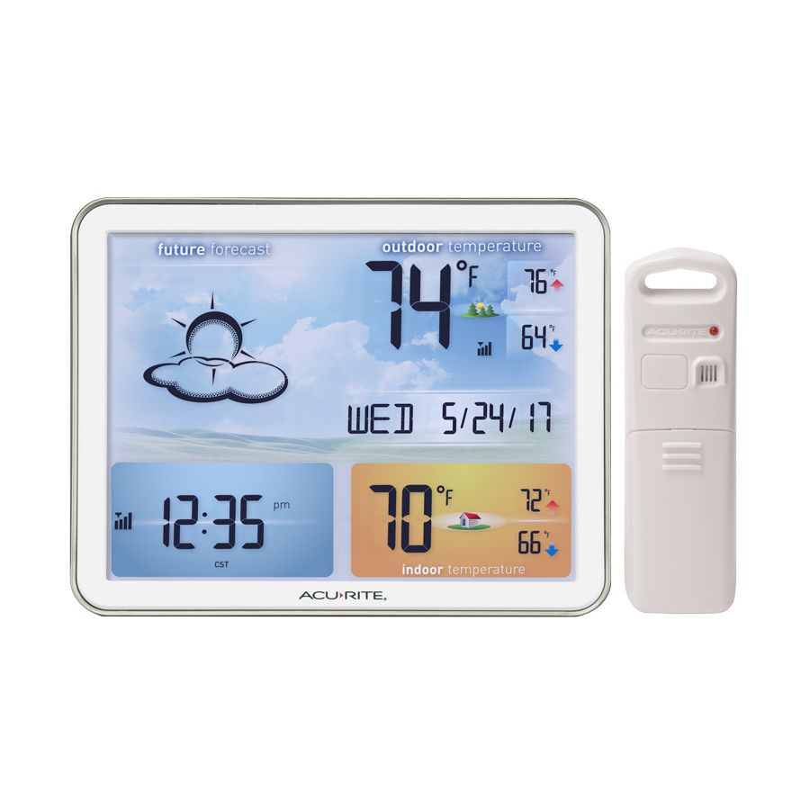 Jumbo Color Display Weather Station with Wireless Outdoor Remote