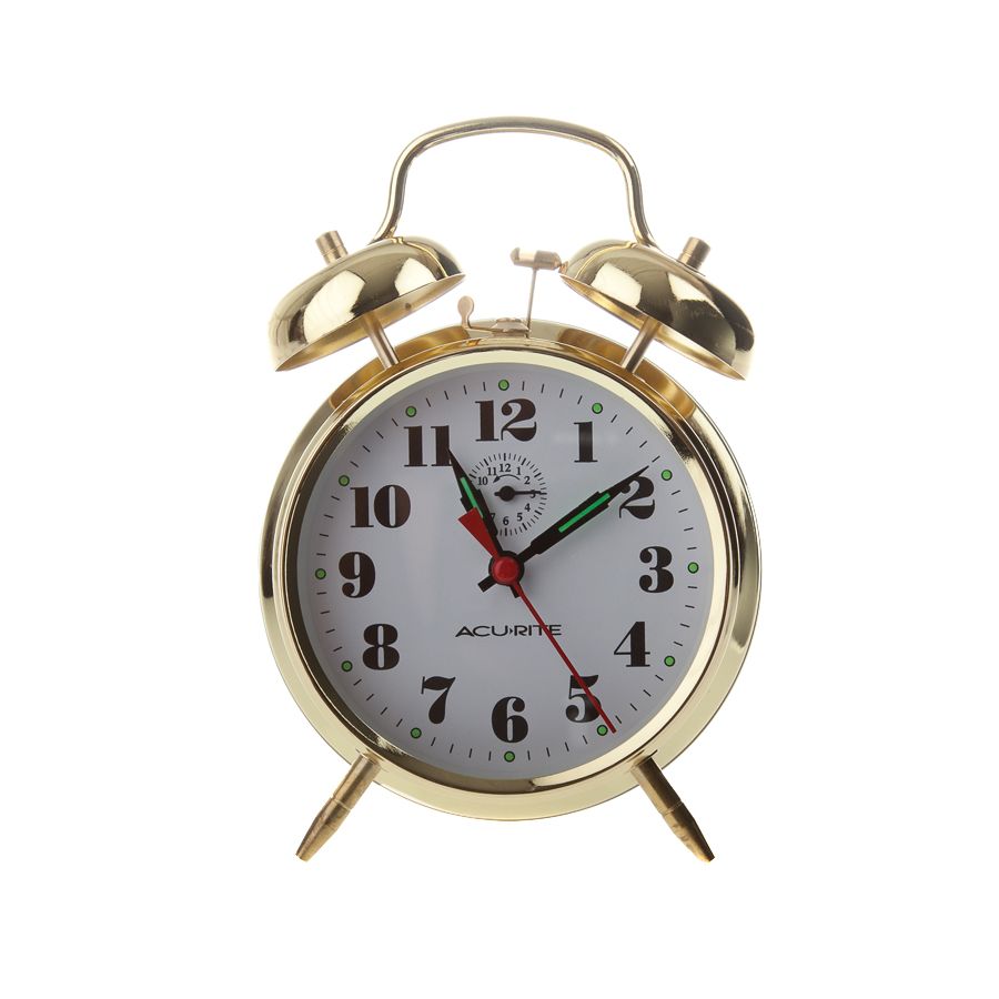 Vintage Metal Twin Bell Alarm Clock