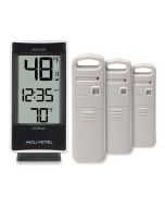 AcuRite Digital Thermometer with Indoor, Outdoor Temperature and Daily High  and Lows (00424CA), White