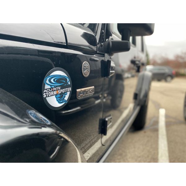 Storm Spotter Magnet on a truck - AcuRite Accessories