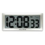 13.5” Large Digital Indoor Wall Clock with Intelli-Time Technology 