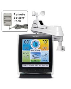 AcuRite Iris (5-in-1) Weather Station with Color Display and Weather Ticker and Remote Battery Pack