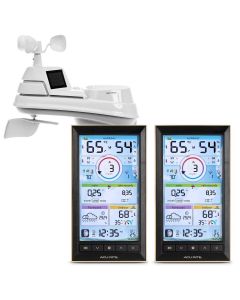 Acurite 01517RM Wireless Weather Station with 5-in-1 Weather Sensor, White/Black