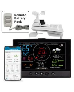 AcuRite Iris® (5-in-1) Weather Station with Direct-to-Wi-Fi Display and Remote Battery Pack