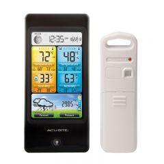 Close-Up of Basic Color Weather Station Display and Sensor – AcuRite Weather Monitoring Devices