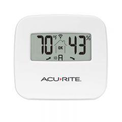 AcuRite 01201M Vertical Wireless Color Weather Station with Indoor/Outdoor  Temperature Alerts, 12 x 10.75 Inches, Black